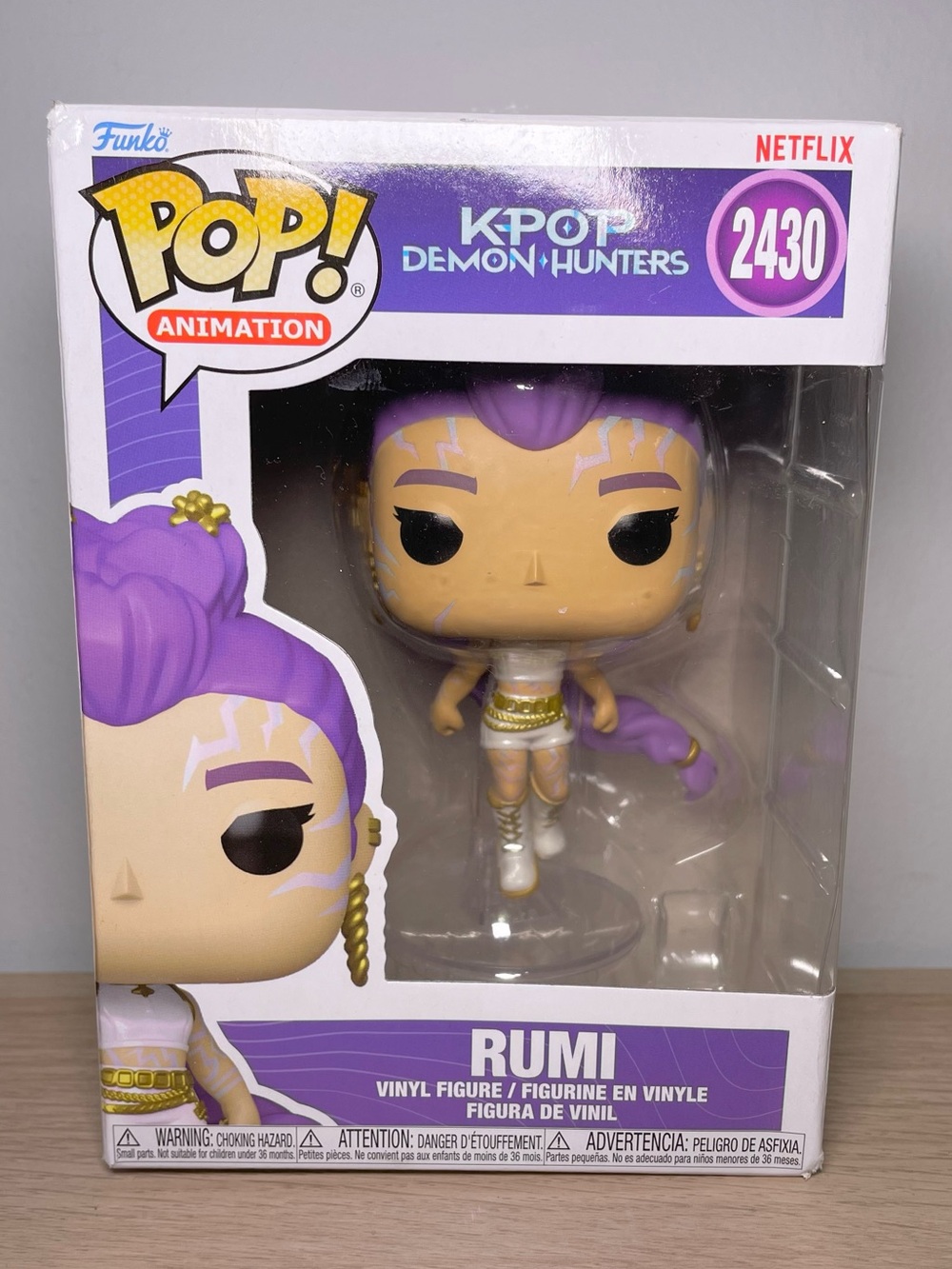 Funko Pop K-Pop Demon Hunters Rumi #2430 Netflix Animation Vinyl Figure